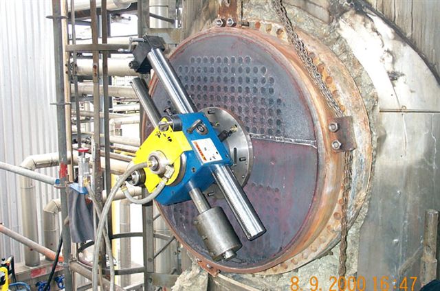 Мобильный станок для обработки фланцев FF6200