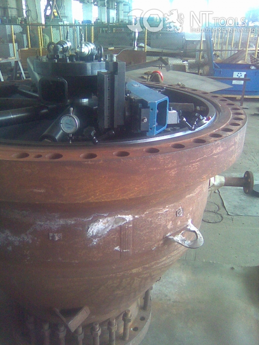 Мобильный станок для обработки фланцев FF6200